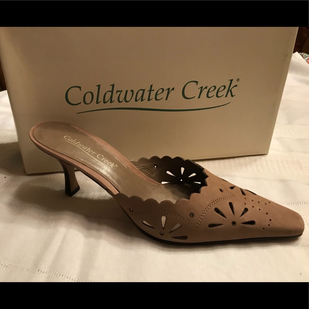 Coldwater Creek tan slide.